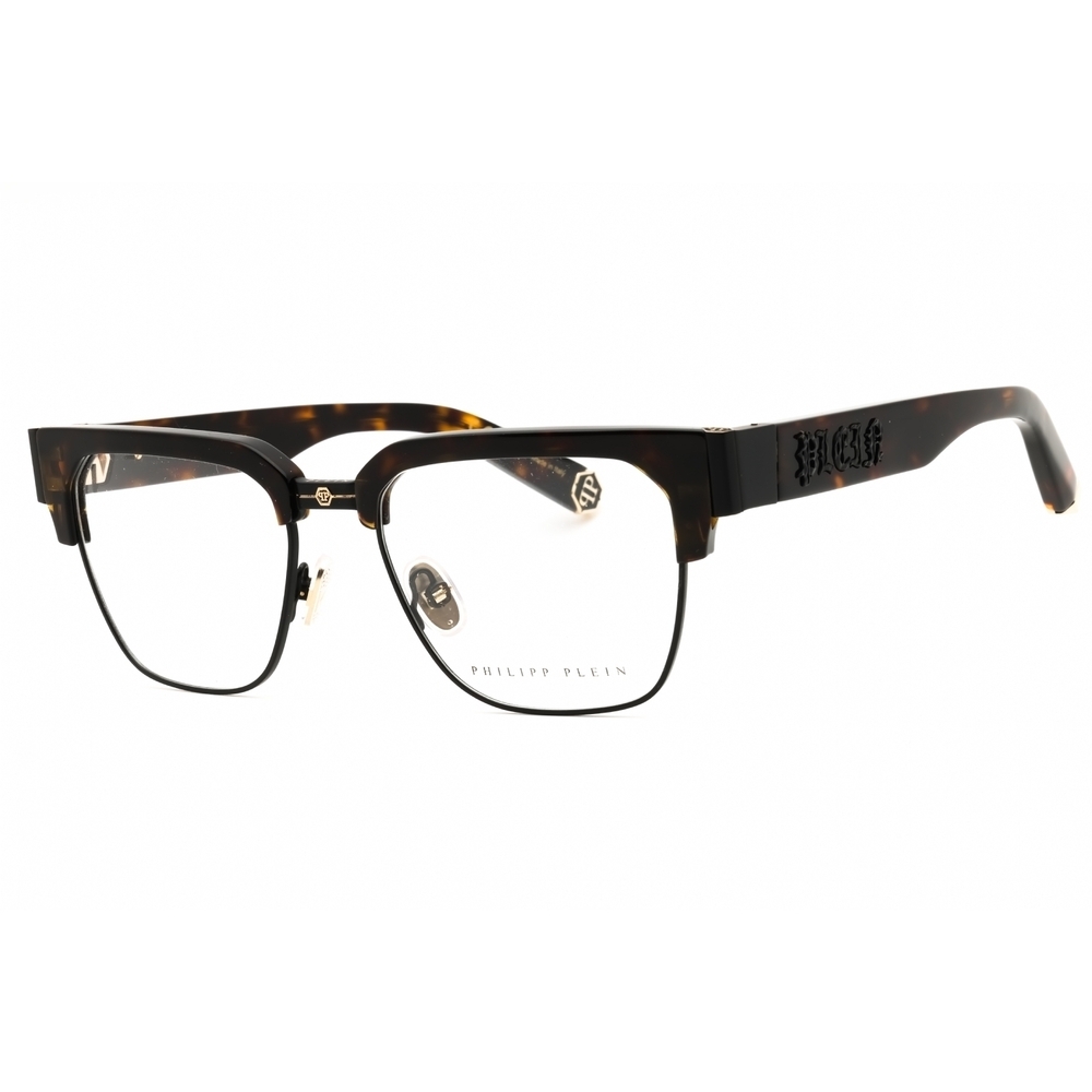 Philipp Plein VPP113M Eyeglasses Semi-Matt Black Metal Rectangular